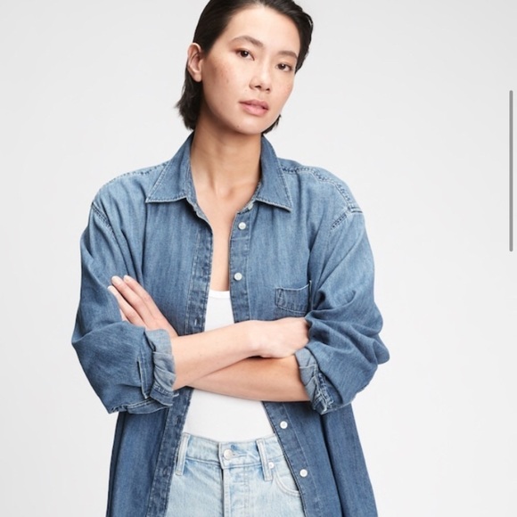 Forever 21 Denim Shirt - Picture 2 of 10